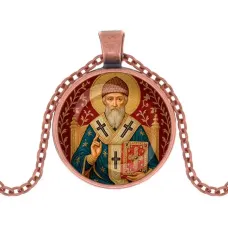 Кулон, цвет медь, с цепочкой, Спиридон Тримифунтский C1108030