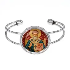 Браслет металлический, цвет серебро, Спиридон Тримифунтский C1108034