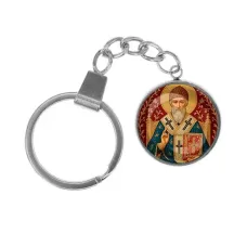 Брелок, нержавеющая сталь, с кольцом для ключей, Спиридон Тримифунтский C1108061