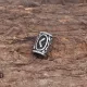 Бусина для волос Viking с руной Кеназ, нерж.сталь, 13х10мм HB007-19