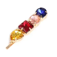 Заколка для волос Шпилька, разноцветная, 55х10мм 1D0005-1