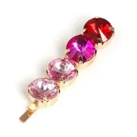 Заколка для волос Шпилька, цвет красно-розовый, 55х10мм 1D0005-5