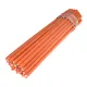 Литая восковая свеча 20х0,6см, 1 час, цвет оранжевый SWD023-06