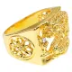 Кольцо Дракон с позолотой, размер 20 1E0064-1-20
