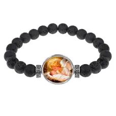 Браслет из лавы, Младенец Иисус и ангел C1110003