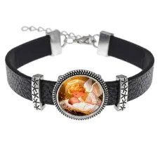 Кожаный браслет, Младенец Иисус и ангел C1110011