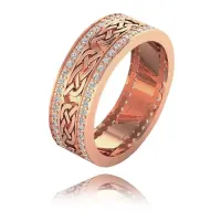 Кольцо с позолотой, размер 18 1E0098-18