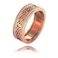 Кольцо с позолотой, размер 18 1E0098-18