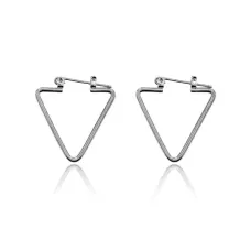 Серьги Треугольник, цвет серебряный UD202