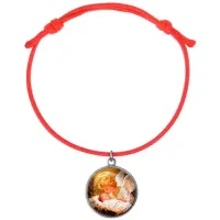 Браслет из красного шнура, Младенец Иисус и ангел C1110052