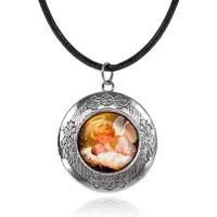 Арома-кулон металлический, Младенец Иисус и ангел C1110063