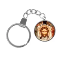 Брелок, нержавеющая сталь, с кольцом для ключей, Спас нерукотворный C1111061