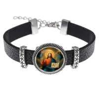 Кожаный браслет, Альфа и омега C1112011