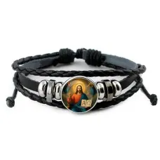 Кожаный браслет, Альфа и Омега C1112012