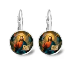 Серьги металлические, Альфа и Омега C1112038