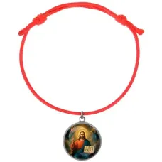 Браслет из красного шнура, Альфа и омега C1112052