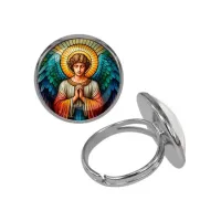 Кольцо металлическое, цвет серебро, Ангел хранитель C1113015