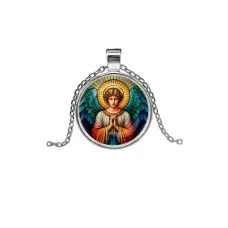 Кулон, цвет серебро, с цепочкой, Ангел хранитель C1113026