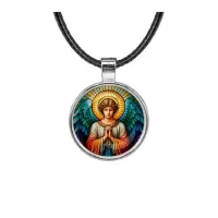 Кулон, цвет серебро, со шнурком, Ангел хранитель C1113027