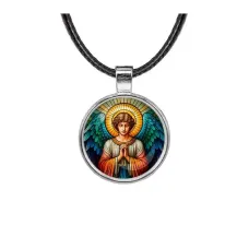 Кулон, цвет серебро, со шнурком, Ангел хранитель C1113027