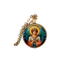 Кулон, цвет бронза, с цепочкой, Ангел хранитель C1113028