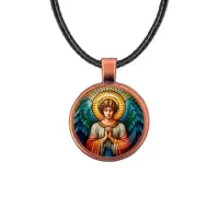 Кулон, цвет медь, со шнурком, Ангел хранитель C1113031