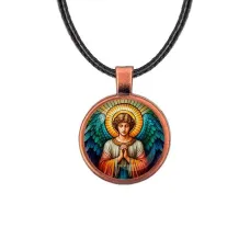 Кулон, цвет медь, со шнурком, Ангел хранитель C1113031