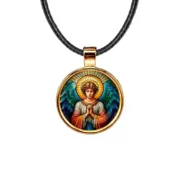 Кулон, цвет золото, со шнурком, Ангел хранитель C1113033