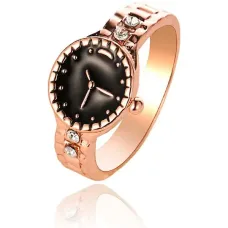 Кольцо Часы, размер 17, цвет золотой 1E0173-1