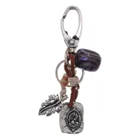 Брелок Лист и дама, 9,5х2,5см UB008-02