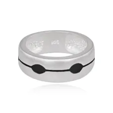 Кольцо с серебряным покрытием, размер 8 UC145-18