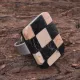 Безразмерное кольцо Шахматы, 3х2,5см UC155