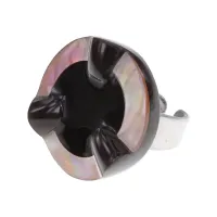 Безразмерное кольцо с перламутром, d.3см UC156