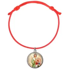 Браслет из красного шнура, Ангел с иконой C1114052