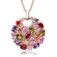 Кулон с позолотой на цепочке, 29мм 1F0002