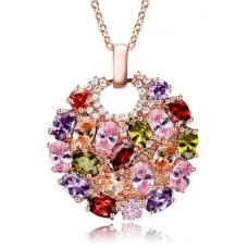 Кулон с позолотой на цепочке, 29мм 1F0002