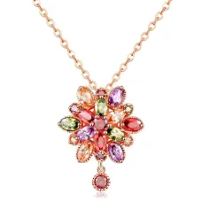 Кулон с позолотой на цепочке, 21мм 1F0003