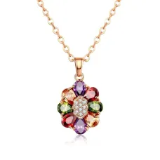 Кулон с позолотой на цепочке, 18х15мм 1F0007