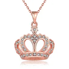 Кулон с позолотой Корона 29х24мм на цепочке 1F0045
