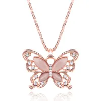 Кулон Бабочка на цепочке 1F0062