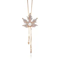 Кулон Кленовый лист, цвет золотой 1F0063-1