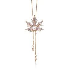 Кулон Кленовый лист, цвет золотой 1F0063-1