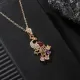 Кулон Павлин с позолотой 1F0067-1