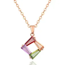 Кулон Ромб с позолотой 1F0068