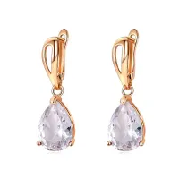 Серьги с позолотой, 32х10х15мм 1G0008-1