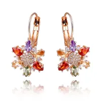 Серьги с позолотой, 27х15х5мм 1G0017