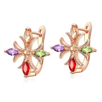 Серьги с позолотой, 20х20х9мм 1G0018