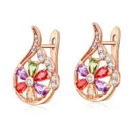 Серьги с позолотой, 23х15х10мм 1G0019