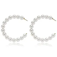 Серьги с жемчугом, 70х60мм 1G0043-1