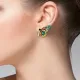 Серьги Бабочка со стразами, 15х30х10мм 1G0056